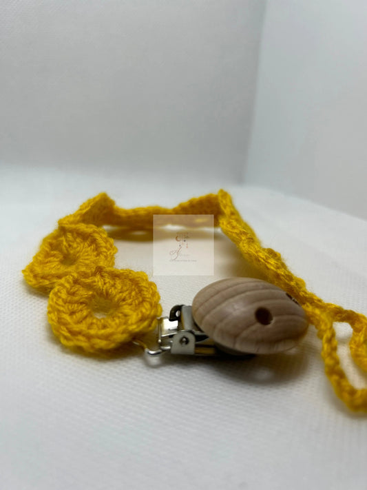 Attache tétine « Rondade » au crochet AS my Baby